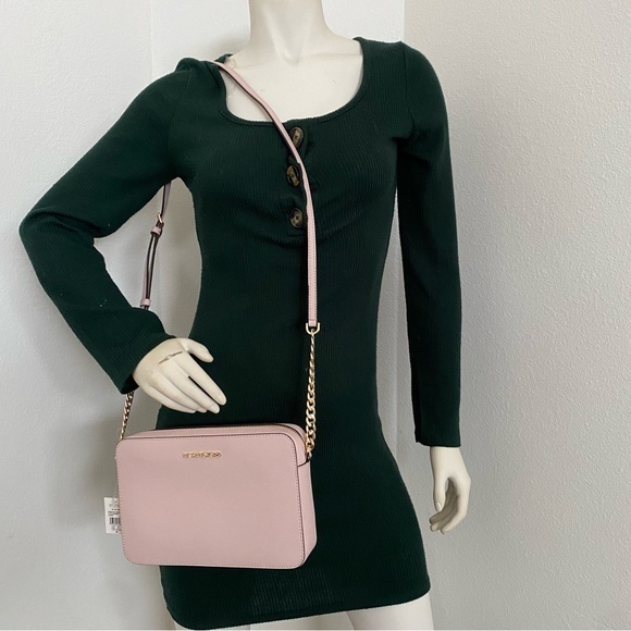 New Michael Kors jet set LG crossbody bag & coin pouch with ID wallet - Picture 8 of 16